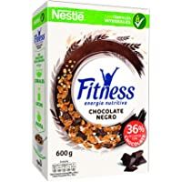 Nestlé Fitness - Cereales con Chocolate Negro - 4 Paquetes de 600 g
